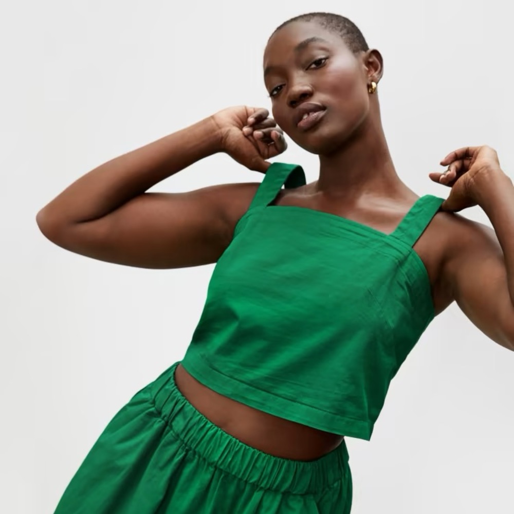 EVERLANE the button-back top size 10 EEEUC